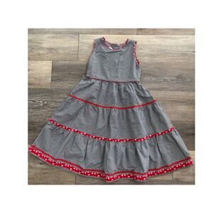 Strasburg Girls Black/white Dress — Size 7Y